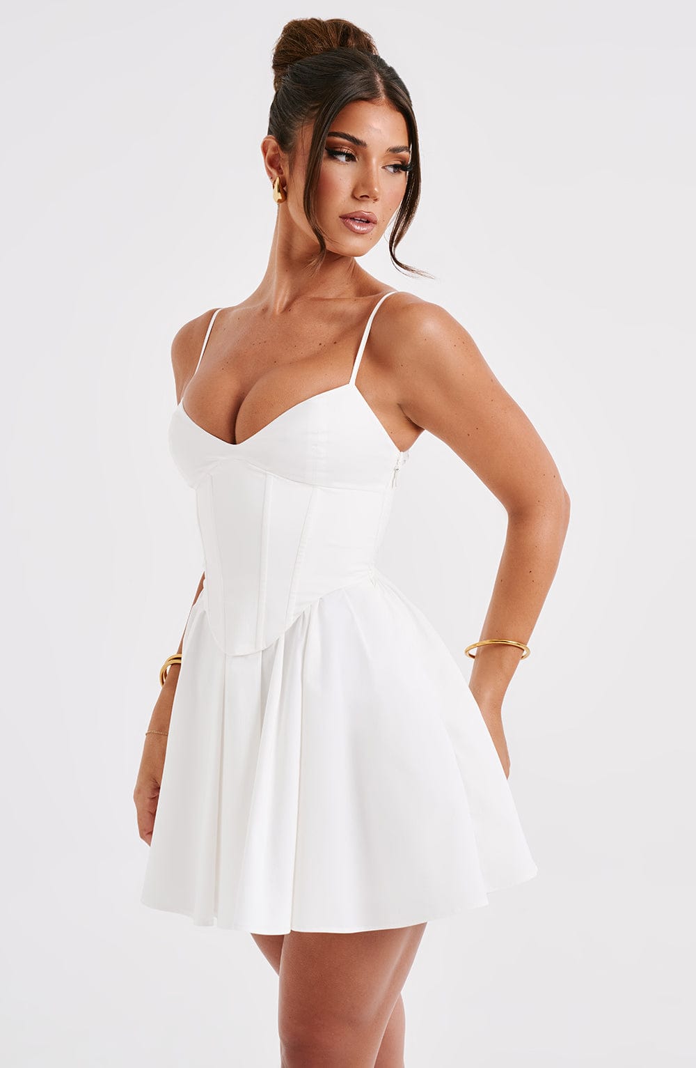 ZANDRA MINI DRESS - WHITE