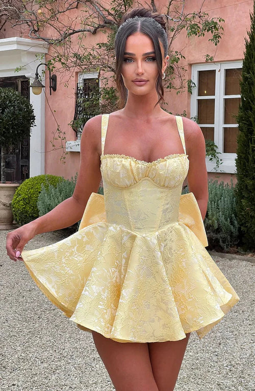 AMELIE MINI DRESS – BUTTERCUP