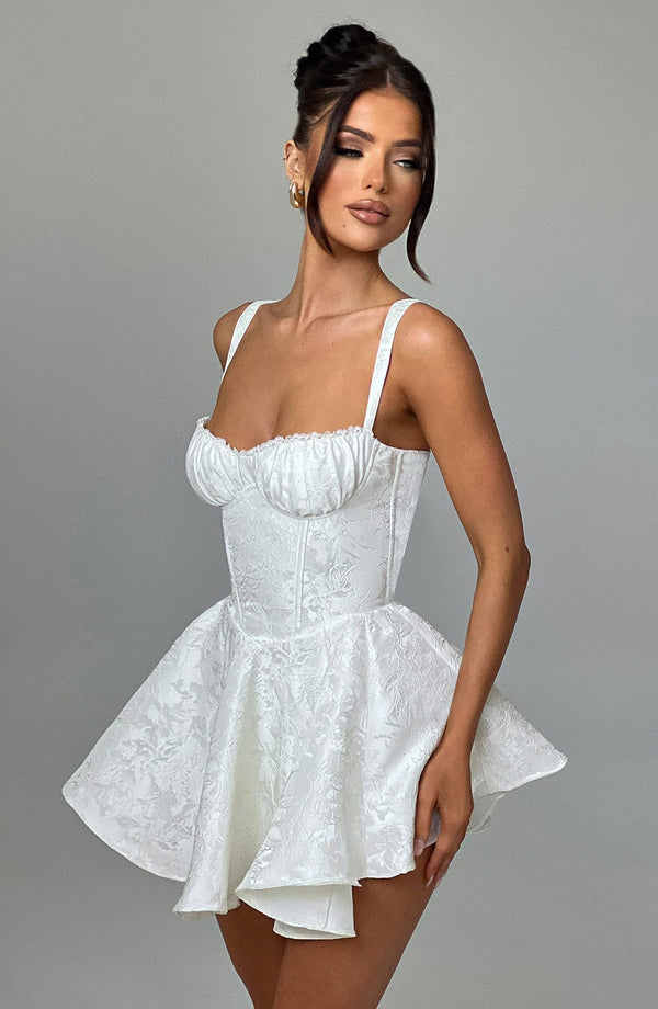 AMELIE MINI DRESS – IVORY