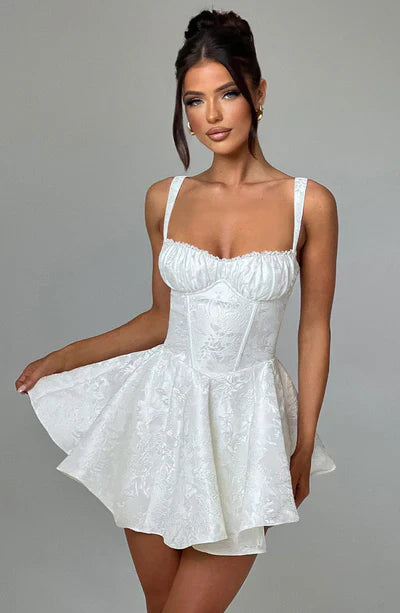 AMELIE MINI DRESS – IVORY