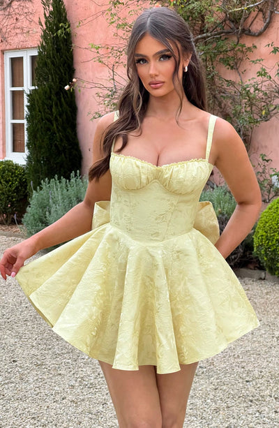 AMELIE MINI DRESS – LEMON