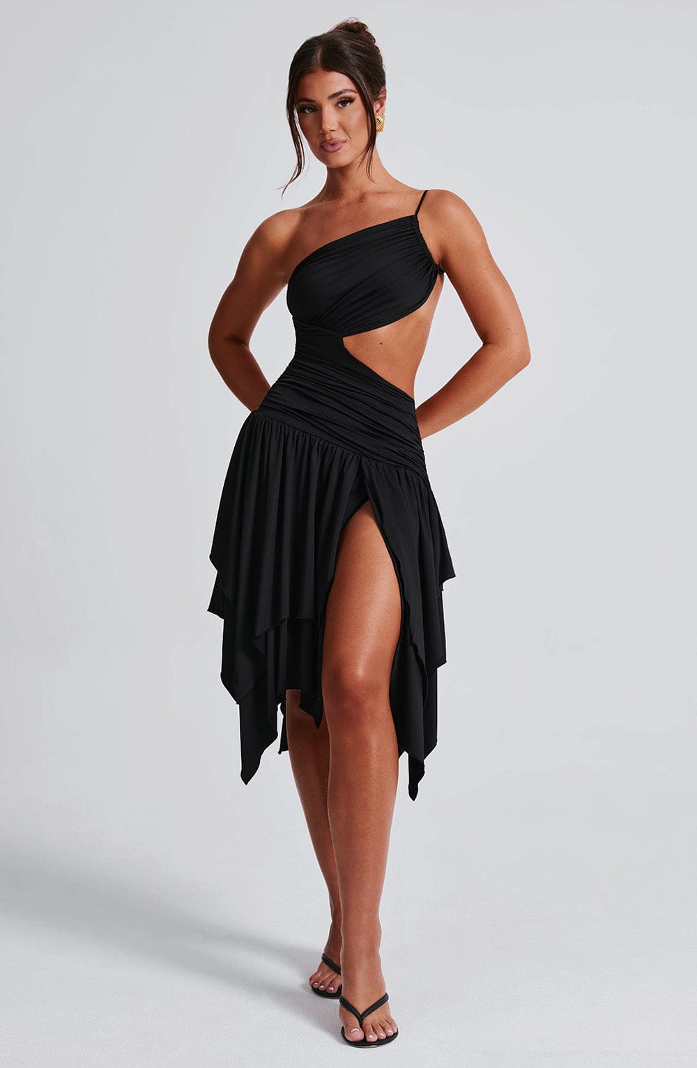 MAEVE MIDI DRESS - BLACK