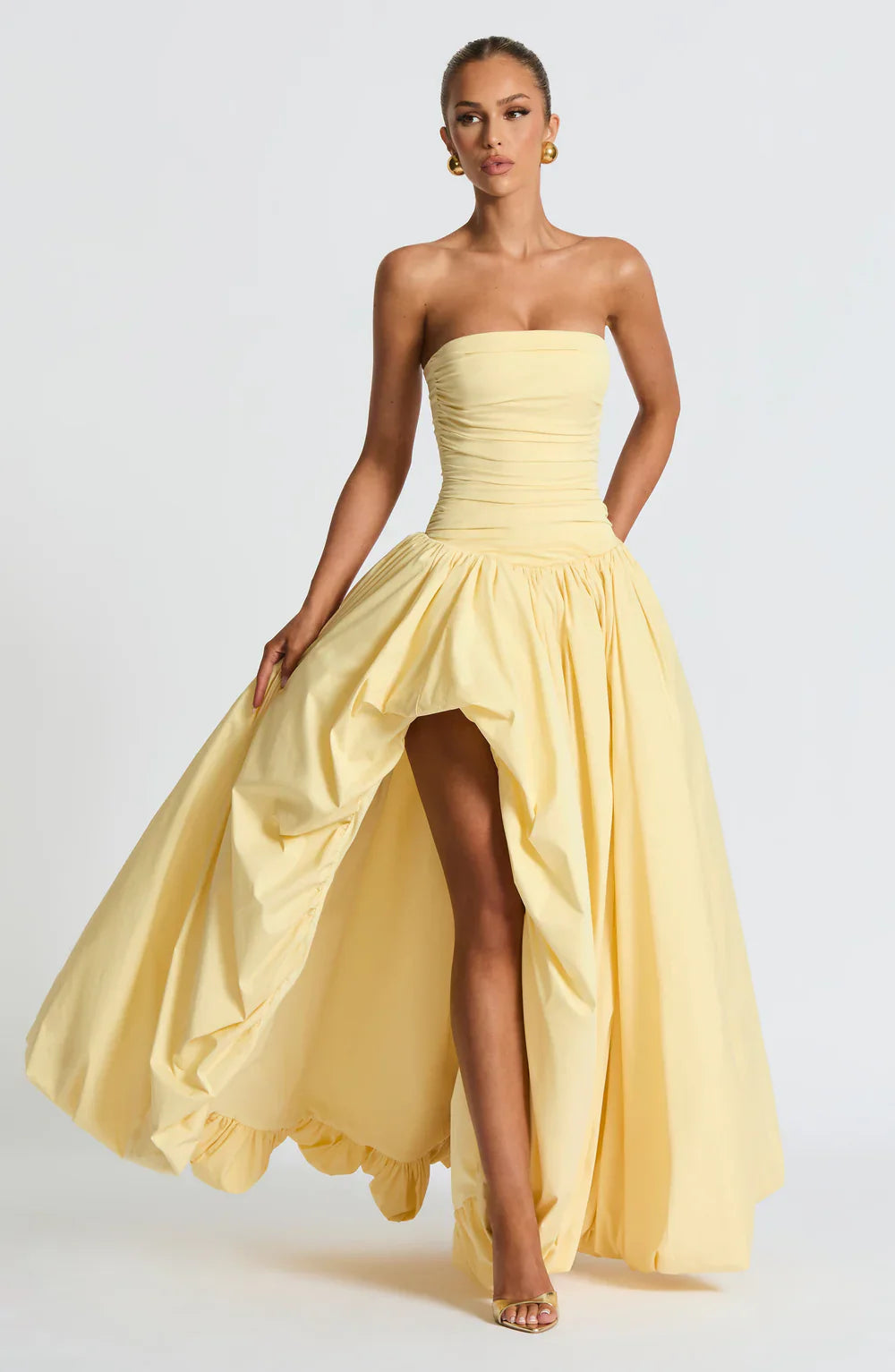 LORENA MAXI DRESS – LEMON