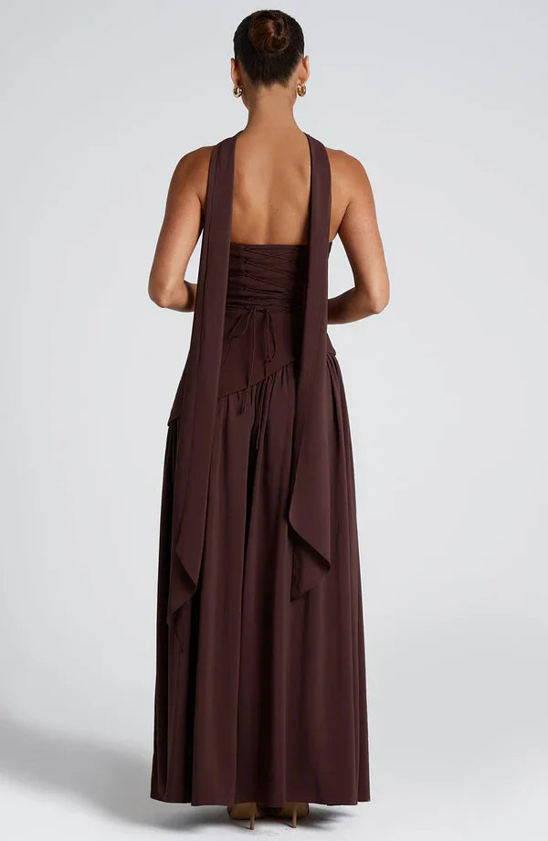 VALENCIA MAXI — PLUM BROWN