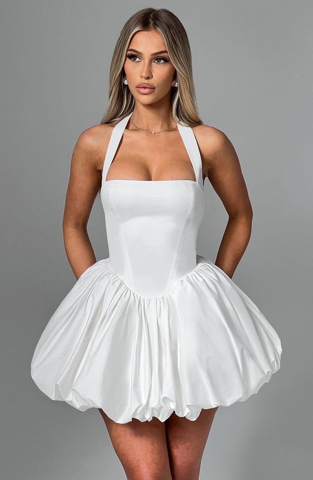 SOFIA MINI DRESS – IVORY