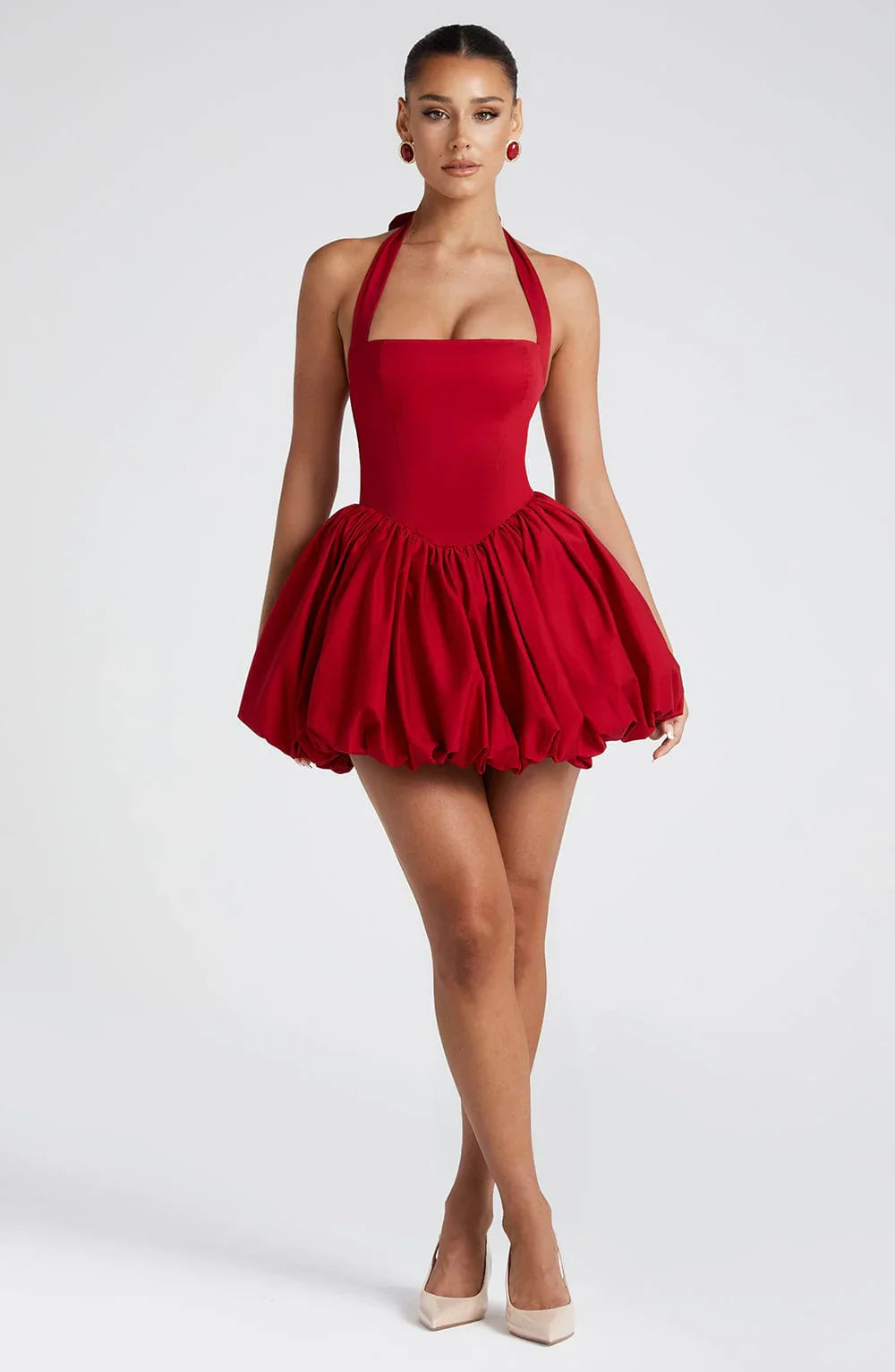 SOFIA MINI DRESS – RED