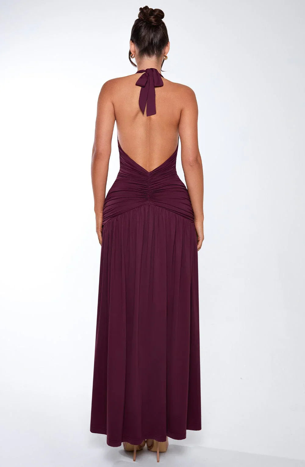 Lina Maxi Dress – Cherry Lacquer