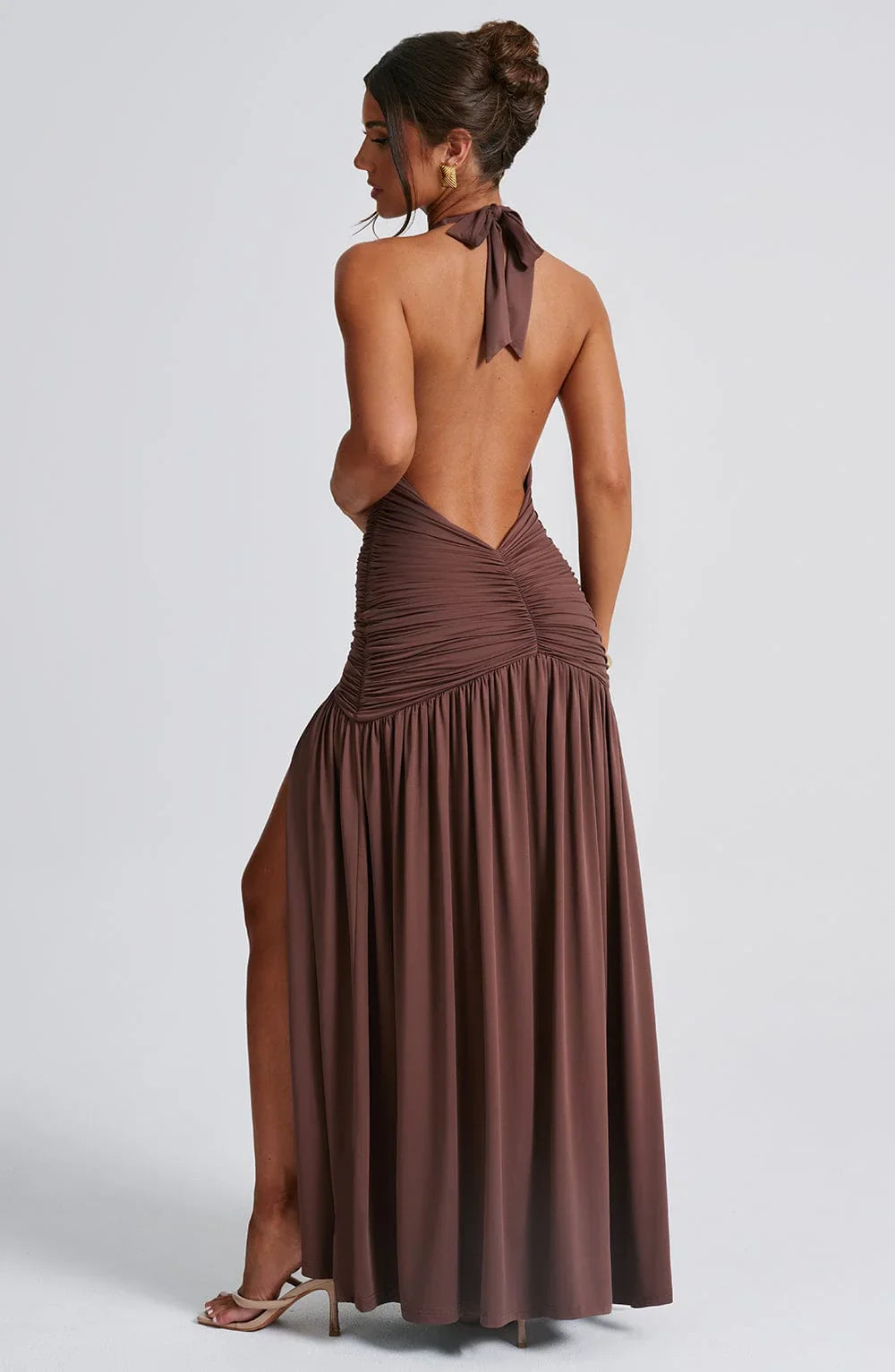 Lina Maxi Dress – Chocolate