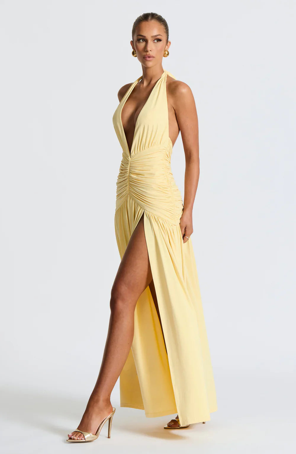 Melania Maxi Dress – Lemon