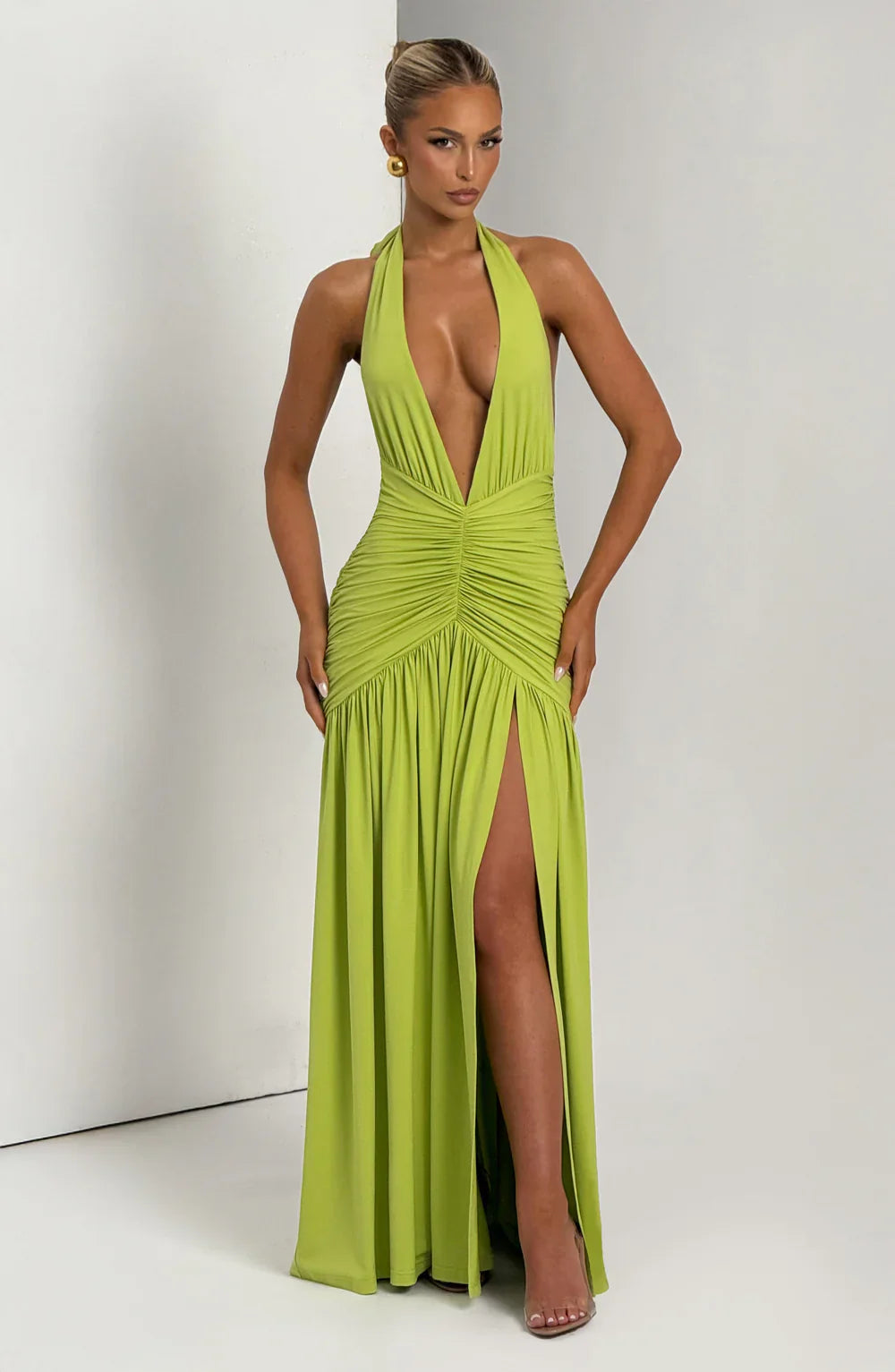 Melania Maxi Dress – Olive