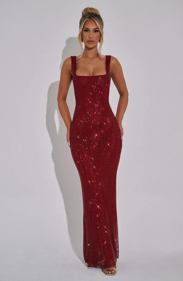 ATHENA MAXI DRESS - RED