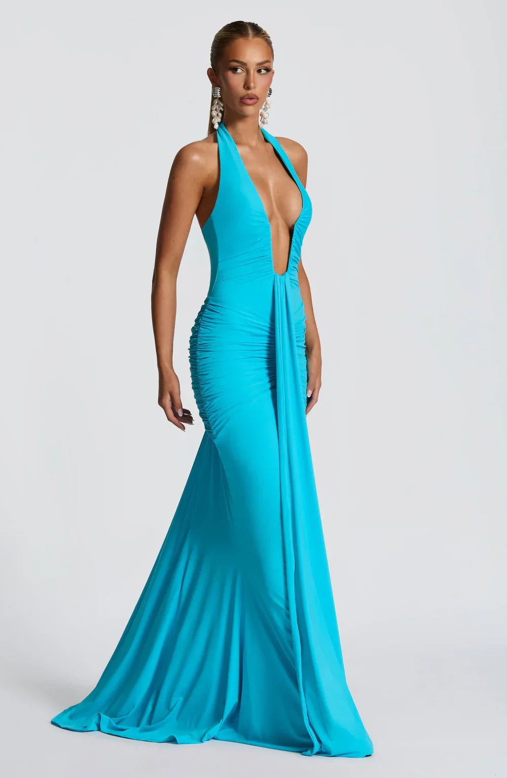 LYRA MAXI DRESS – AQUA