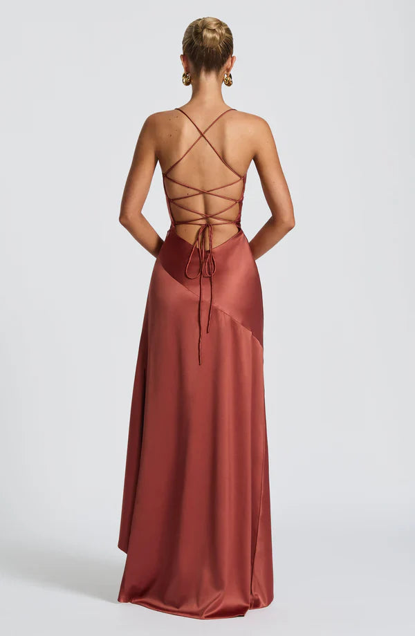 ISLA MAXI DRESS – RUST