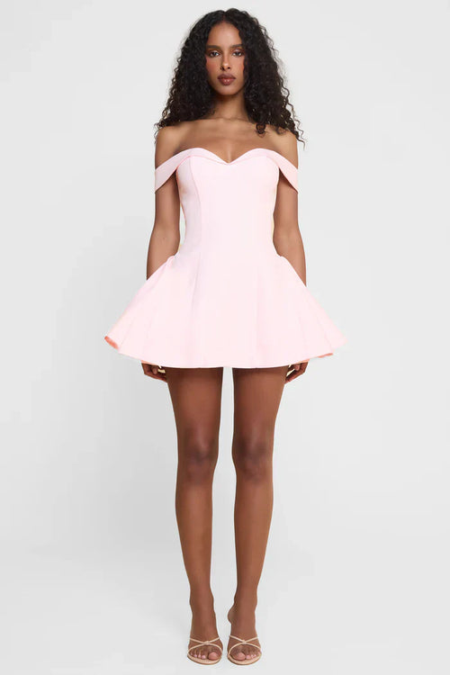 Calista Corset Mini Dress - Pink