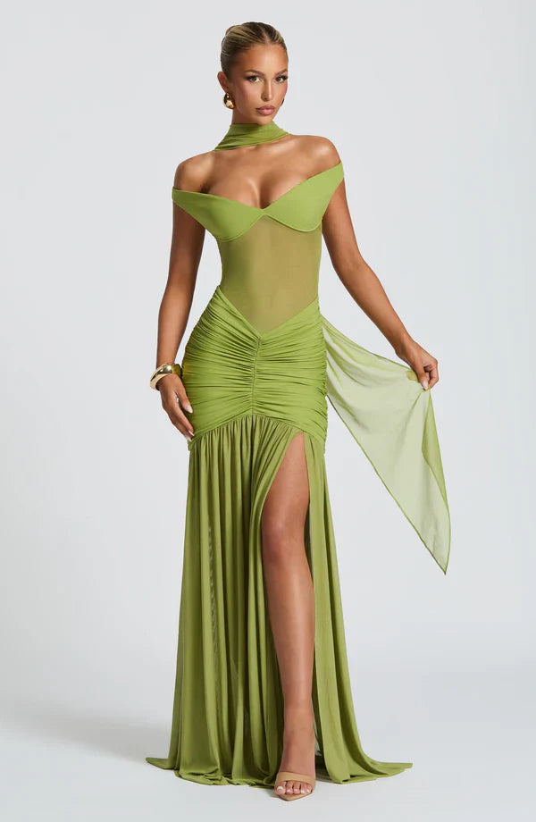 LEILANI MAXI DRESS – OLIVE