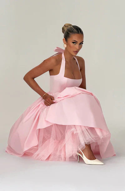 EVANA MIDI DRESS – BLUSH