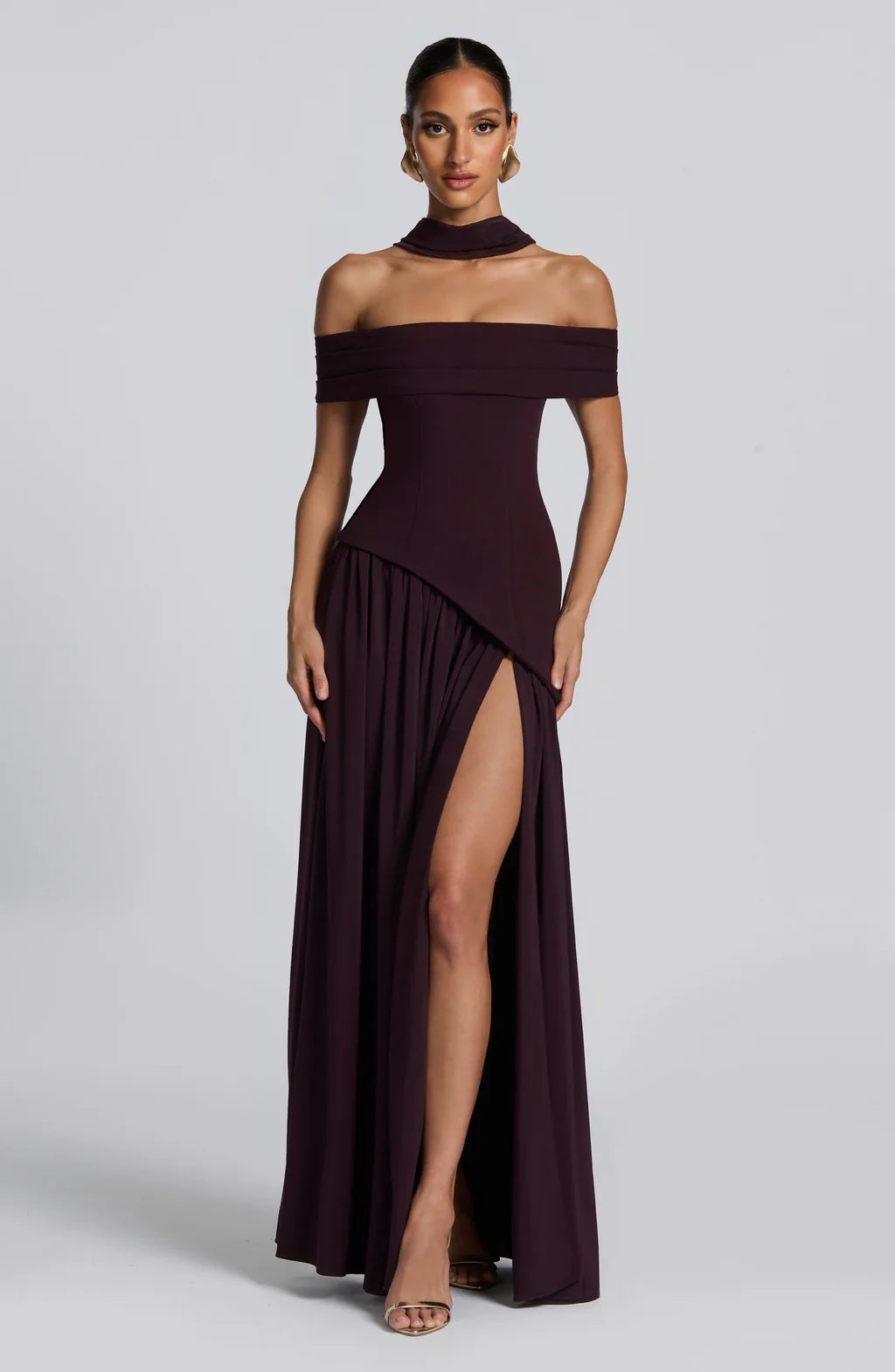 AMARA MAXI DRESS – PLUM