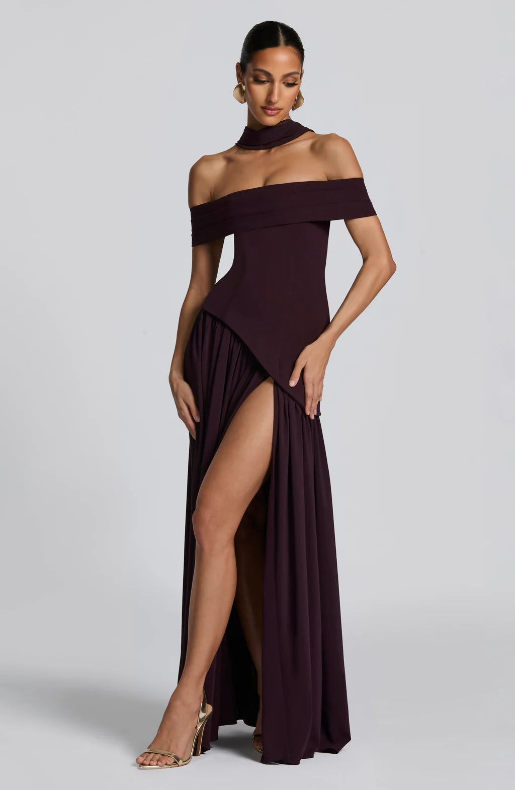 AMARA MAXI DRESS – PLUM