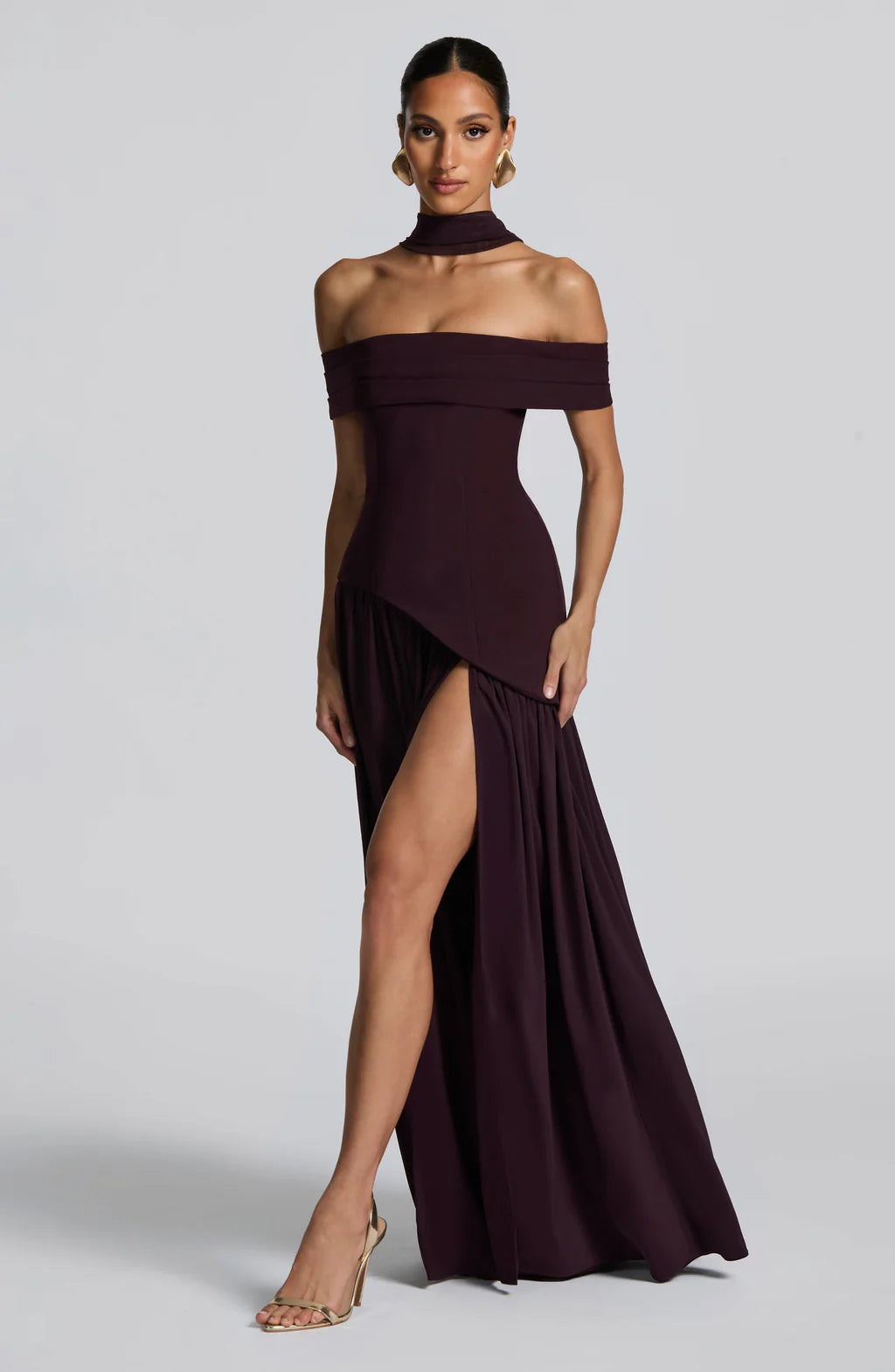 AMARA MAXI DRESS – PLUM