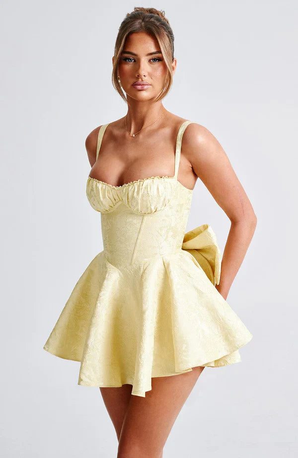 AMELIE MINI DRESS – LEMON