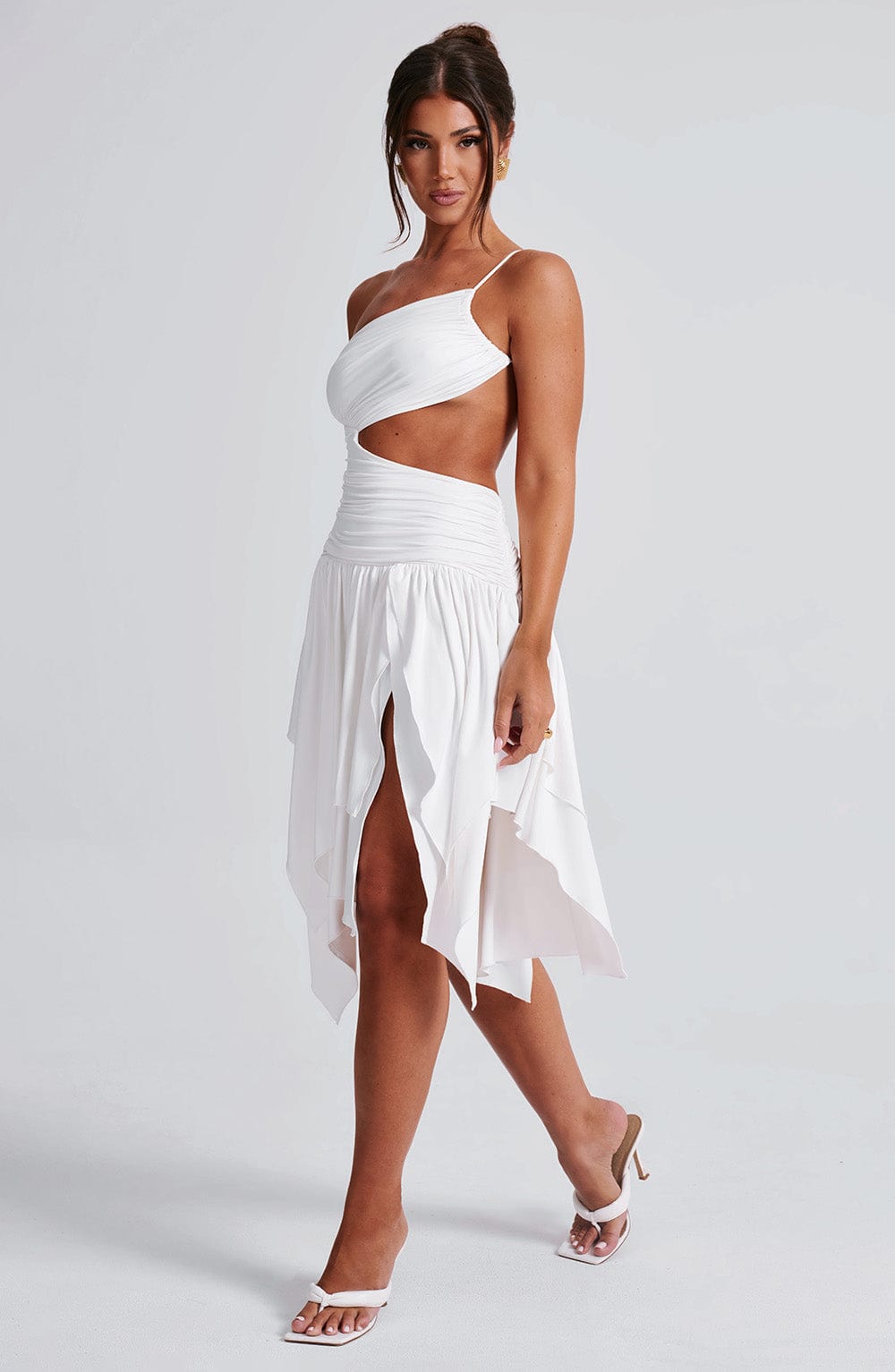 MAEVE MIDI DRESS - WHITE