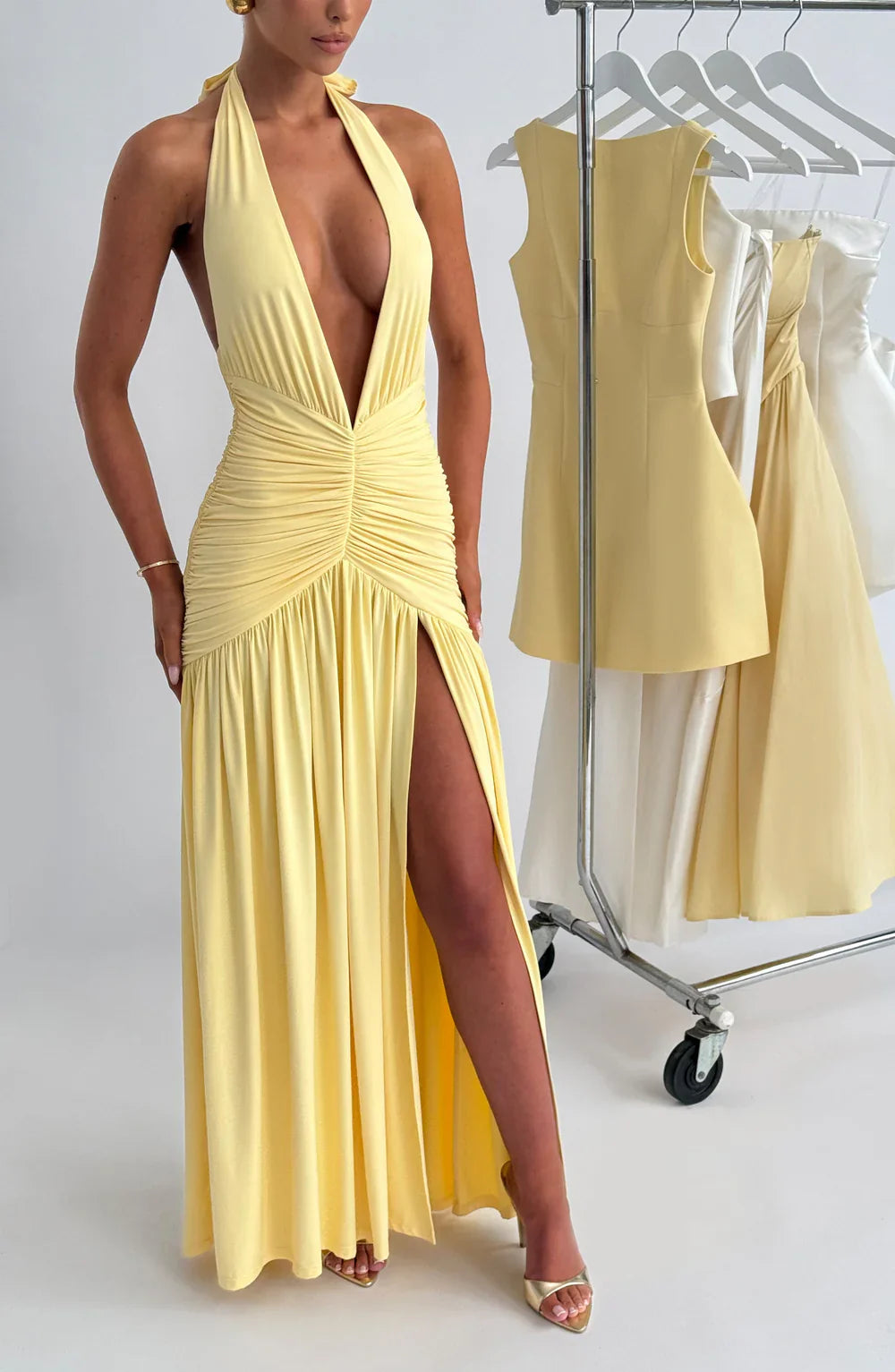 Melania Maxi Dress – Lemon