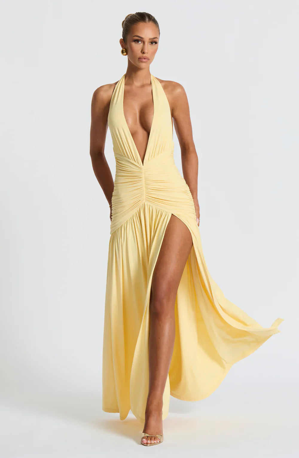 Melania Maxi Dress – Lemon