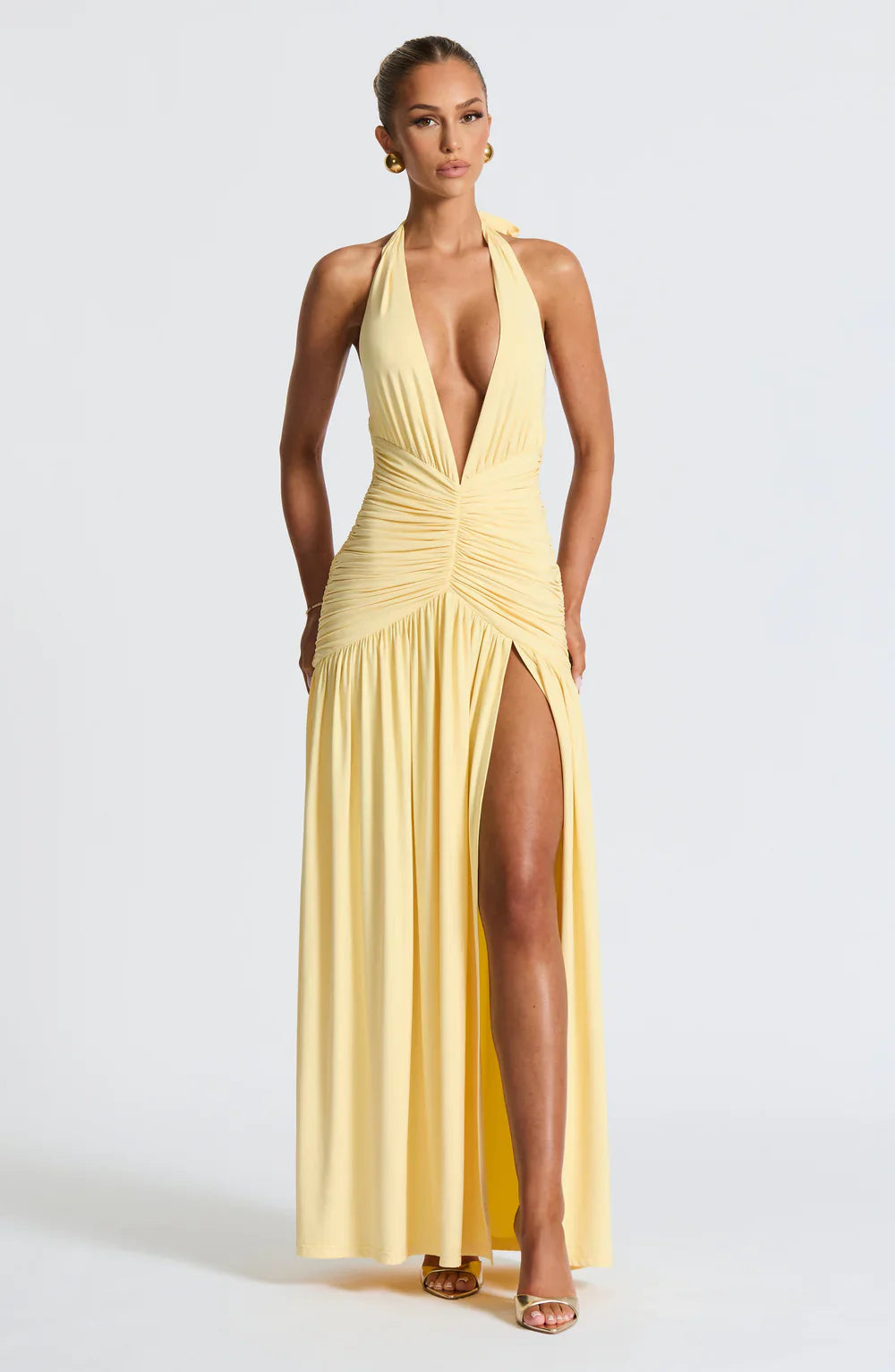Melania Maxi Dress – Lemon