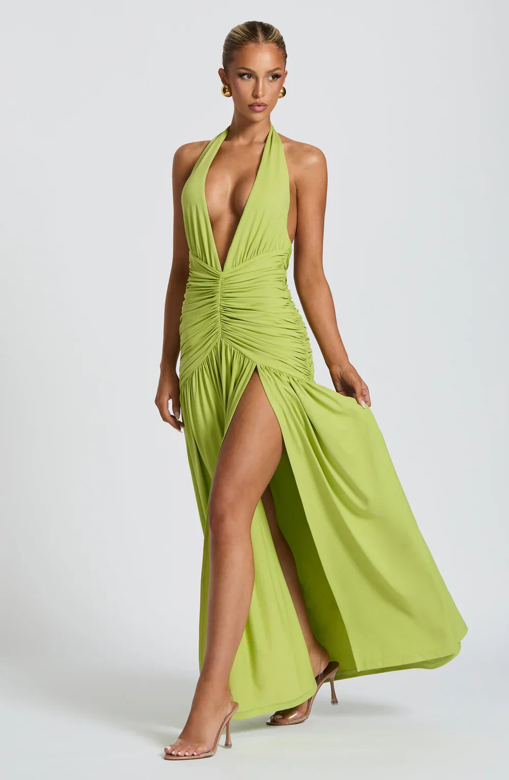 Melania Maxi Dress – Olive