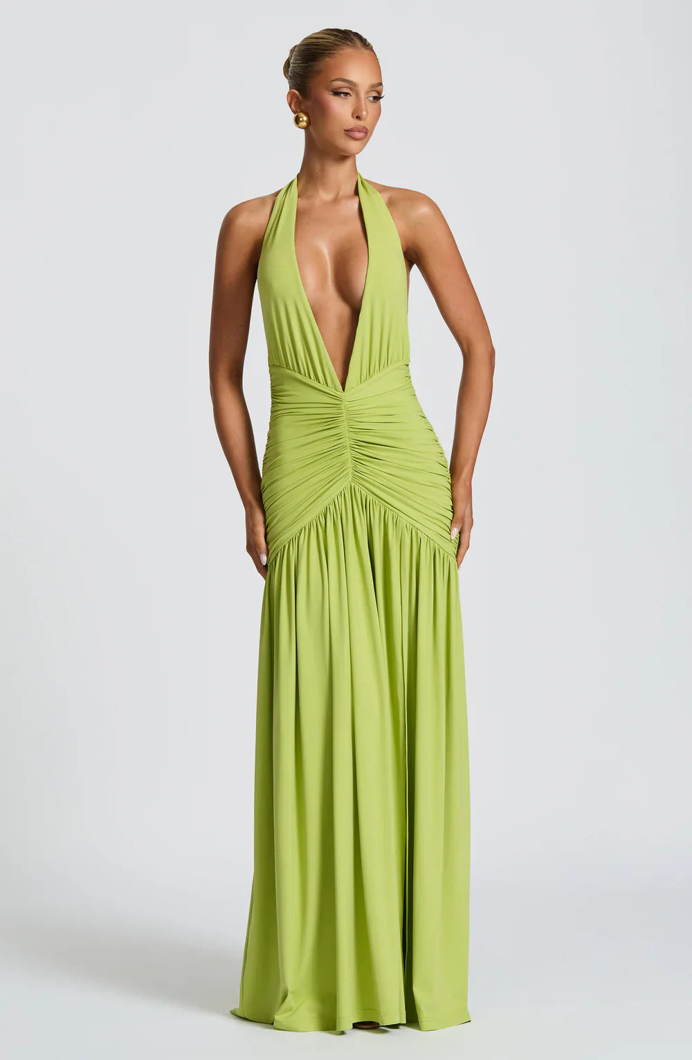 Melania Maxi Dress – Olive