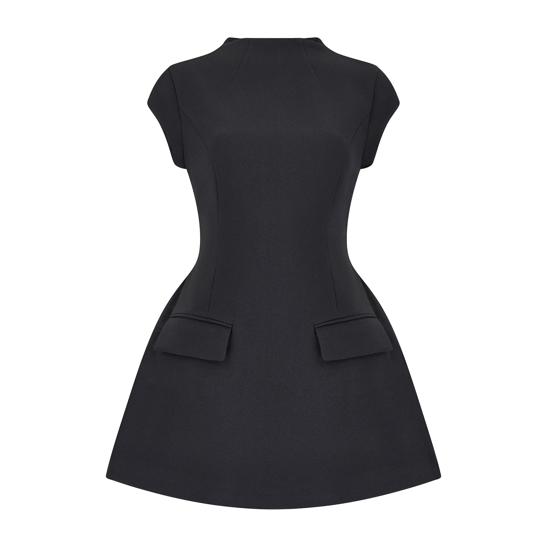 CASSIA MINI DRESS - BLACK