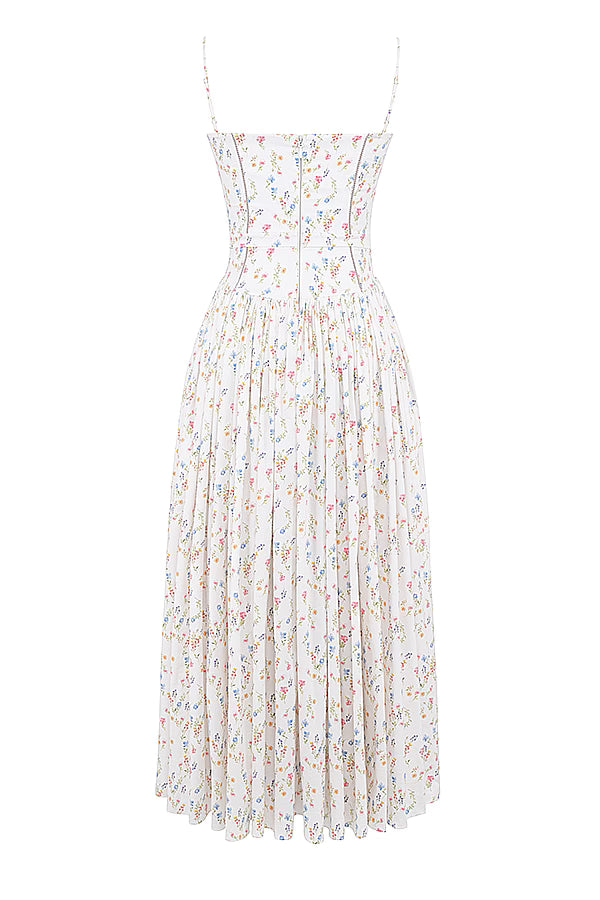 ISABELLA POSY MAXI DRESS – WHITE